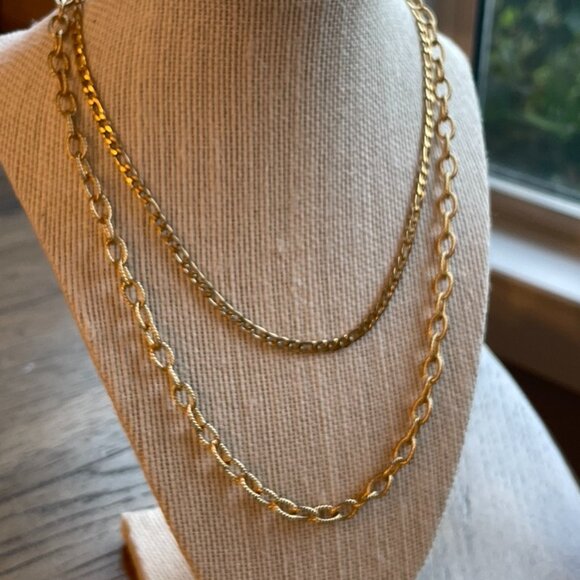 Ellie Vail -  Sierra Double Chain Necklace - NWT - Picture 2 of 3